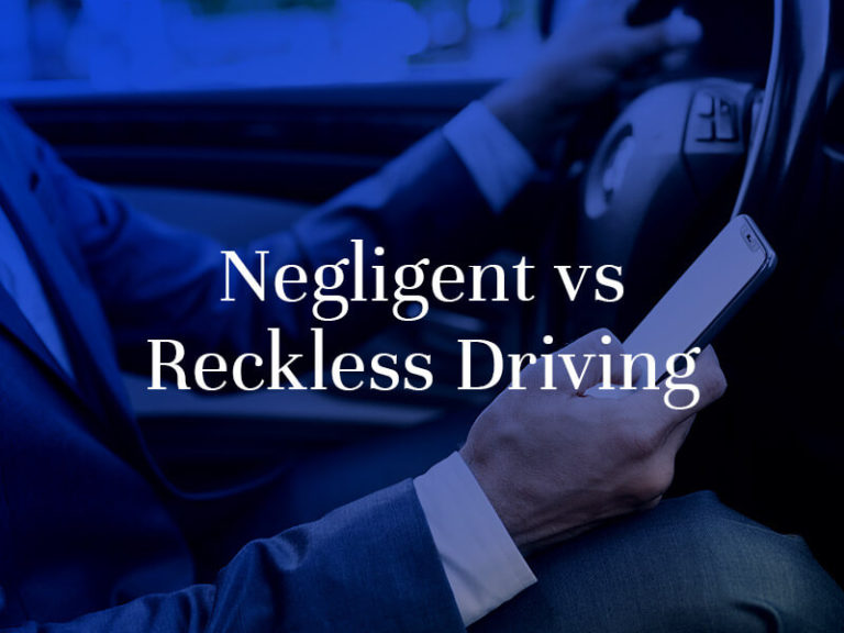 The Difference Between Negligent And Reckless Driving