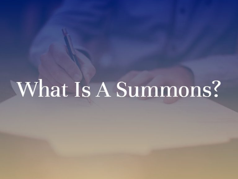 what-is-a-summons